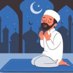 ilustrasi muslim pray